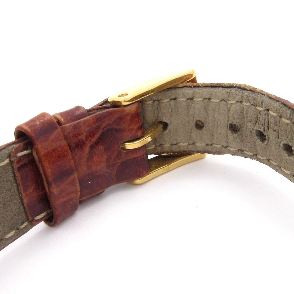 Gucci Watch Leather Embossed Gold — view 4