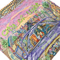Hermes Scarf Carre 90 White Purple Multi City of