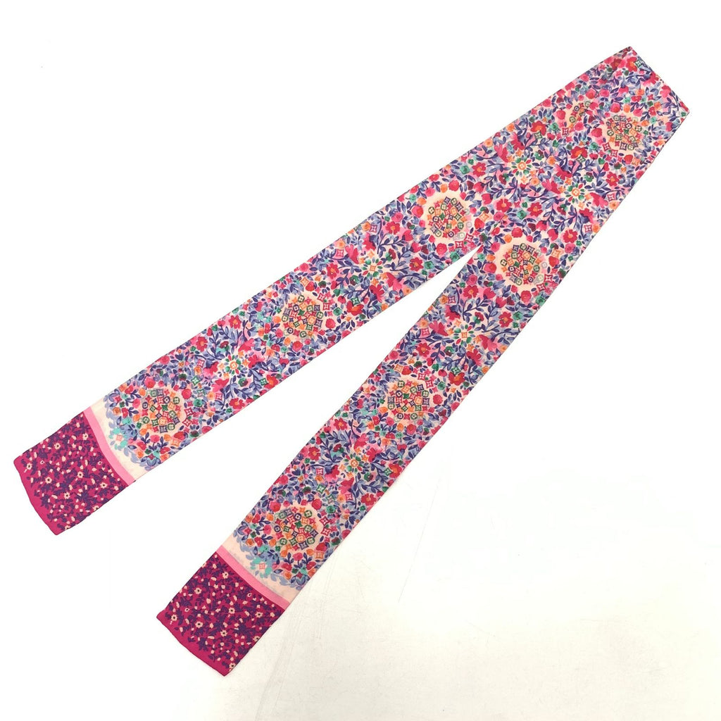 Louis Vuitton Bandeau Catana Scarf Floral Pink Multicolor — view 2