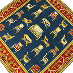 Gucci Scarf Navy Red Multi