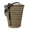 Loewe Shoulder Bag Braid Pocket Khaki Natural Crossbody Basket Drawstring