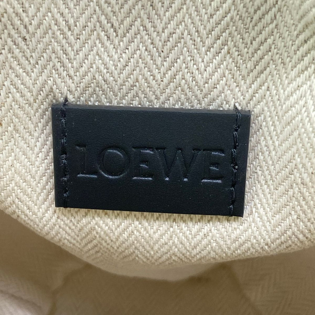 Loewe Shoulder Bag Braid Pocket Khaki Natural Crossbody Basket Drawstring — view 9