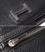 Hermes Trifold Wallet Silver Veau Epsom Bearn Dupri — view 8