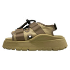 Louis Vuitton Sandals 36 Chameleon Hazelnut Brown Monogram Pattern Leather