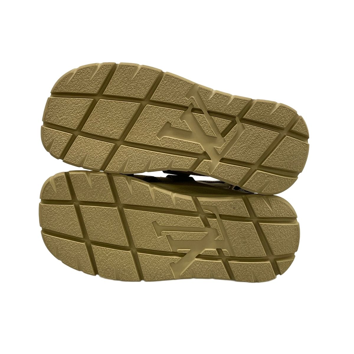 Louis Vuitton Sandals 36 Chameleon Hazelnut Brown Monogram Pattern Leather — view 8