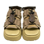 Louis Vuitton Sandals 36 Chameleon Hazelnut Brown Monogram Pattern Leather — view 5