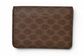 Celine Card Case Business Holder Macadam Leather Brown