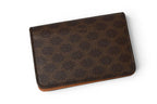 Celine Card Case Business Holder Macadam Leather Brown — view 4