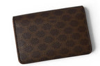 Celine Card Case Business Holder Macadam Leather Brown — view 2