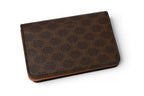Celine Card Case Business Holder Macadam Leather Brown — view 3