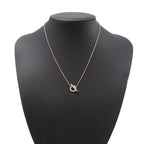 Hermes Necklace Finesse Pendant Diamond Total 18k Pink Gold — view 4