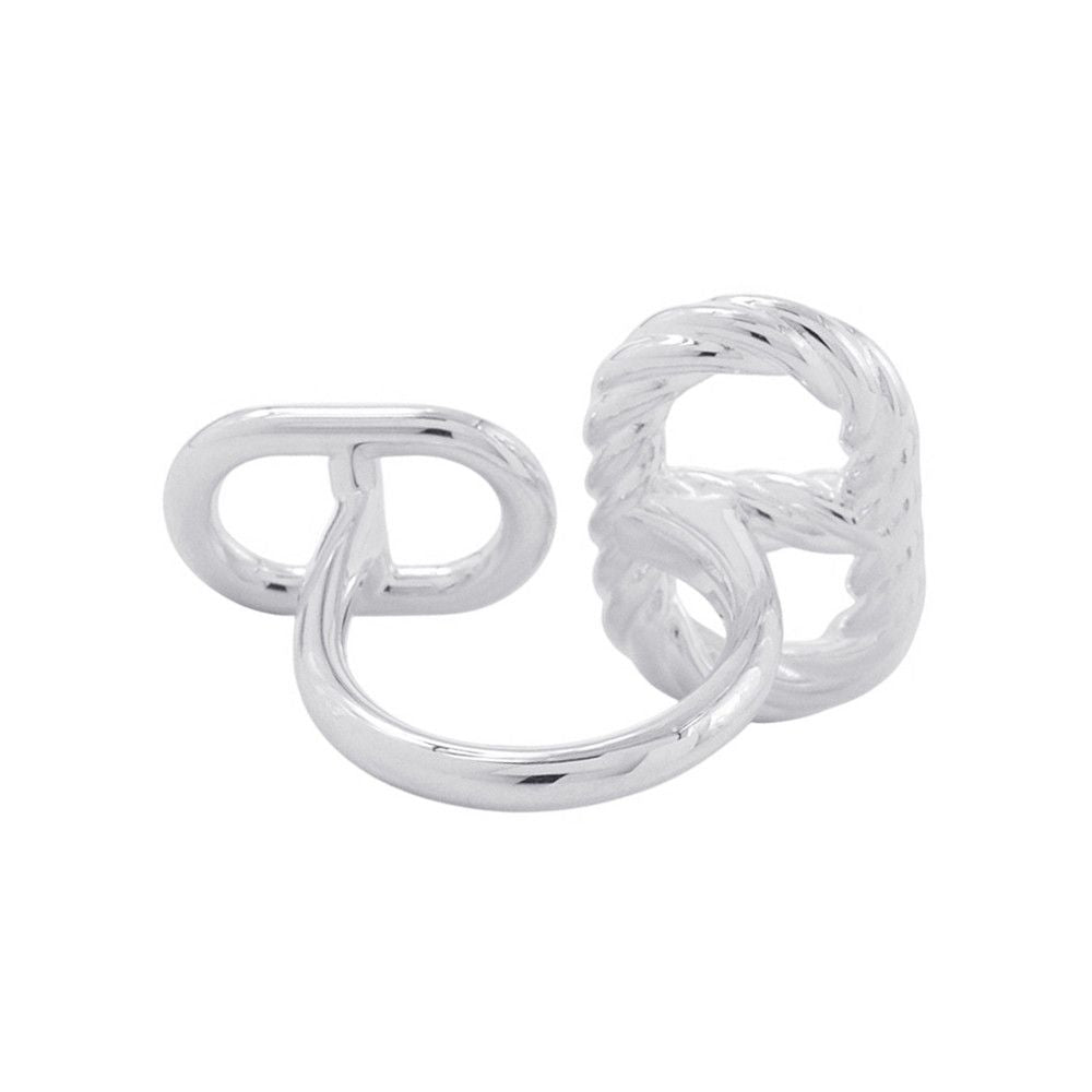 Hermes Ring Chaine D'ancre Area II Torsade — view 3