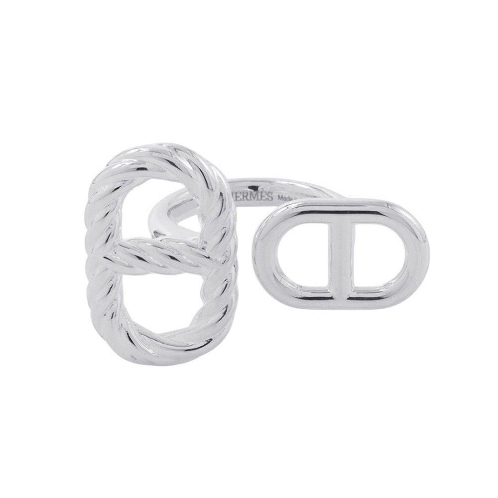 Hermes Ring Chaine D'ancre Area II Torsade