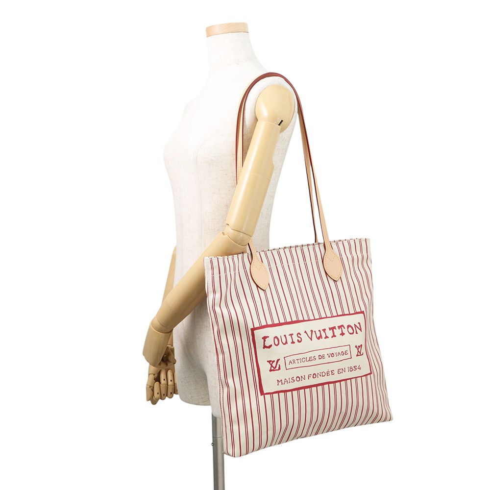 Louis Vuitton Tote Carry It Cotton Canvas Gray Coddington Travel with Collection — view 4