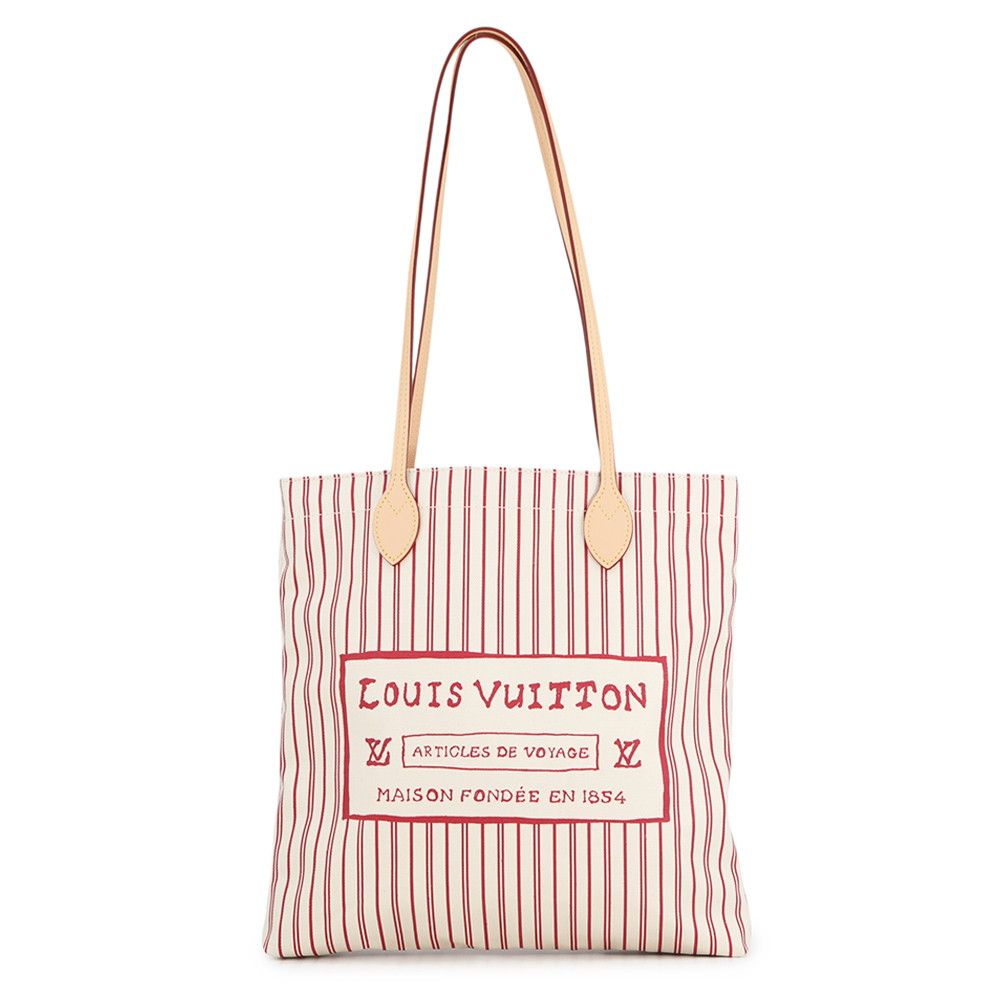 Louis Vuitton Tote Carry It Cotton Canvas Gray Coddington Travel with Collection
