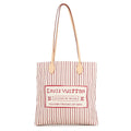 Louis Vuitton Tote Carry It Cotton Canvas Gray Coddington Travel with Collection