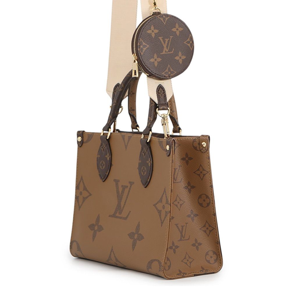 Louis Vuitton Monogram Reverse On The Go PM Giant Red 2-Way Tote — view 2