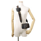 Louis Vuitton Shoulder Bag Monogram Officer Pouch Black — view 4