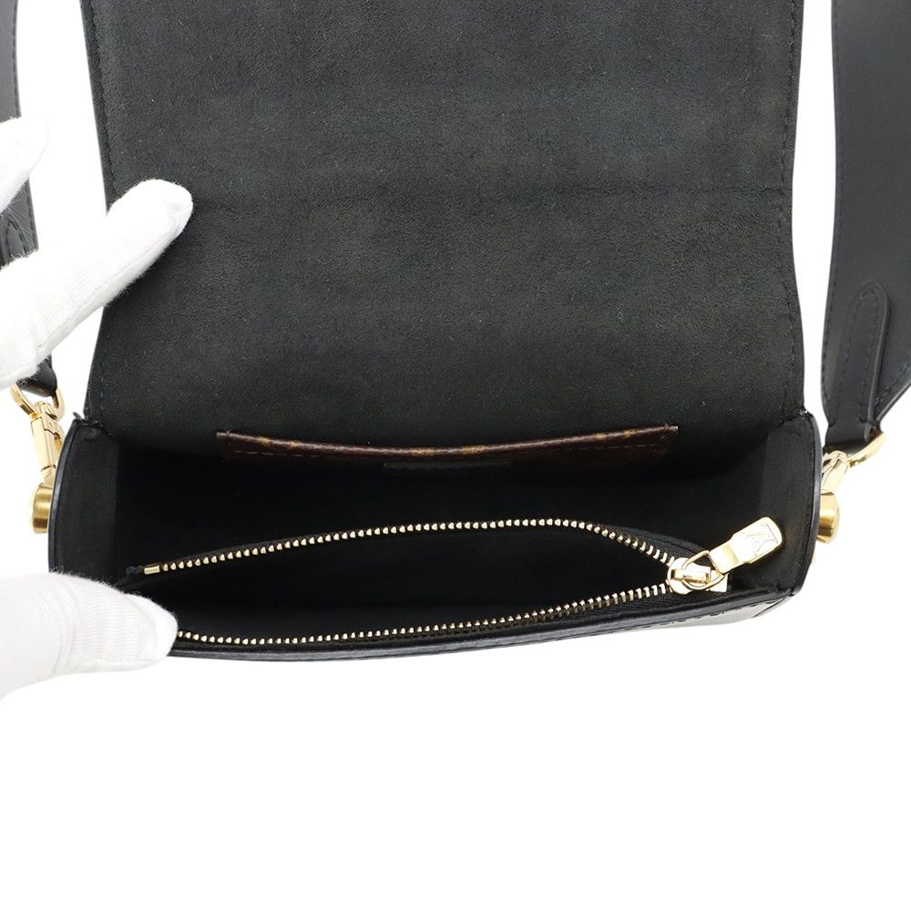 Louis Vuitton Shoulder Bag Monogram Officer Pouch Black — view 5