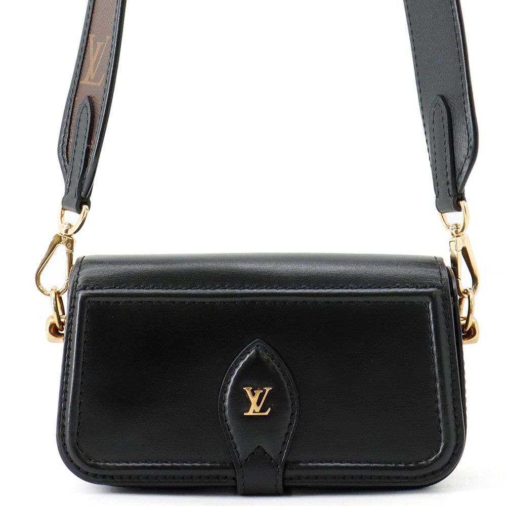 Louis Vuitton Shoulder Bag Monogram Officer Pouch Black