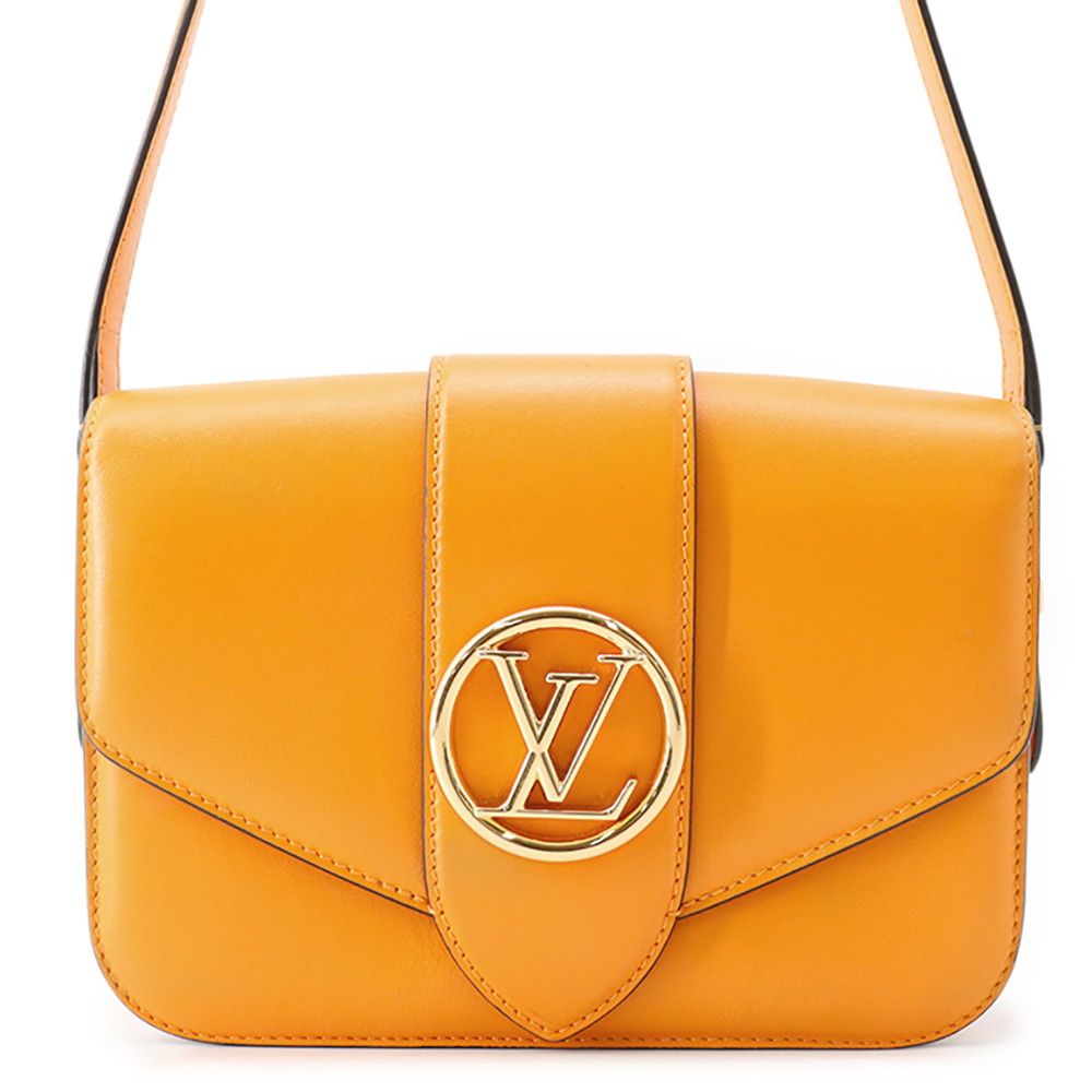 Louis Vuitton Shoulder Bag Smooth Leather LV Pont Neuf LV Circle Signature