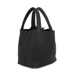 Hermes Handbag Picotin Lock PM Canvas Silver Taurillon Clemence Tote — view 2