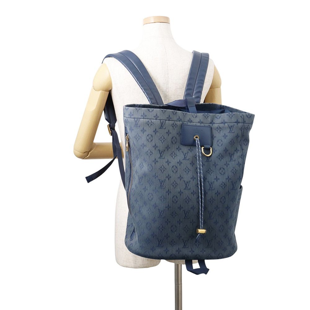 Louis Vuitton Backpack Monogram Denim Chalk — view 4