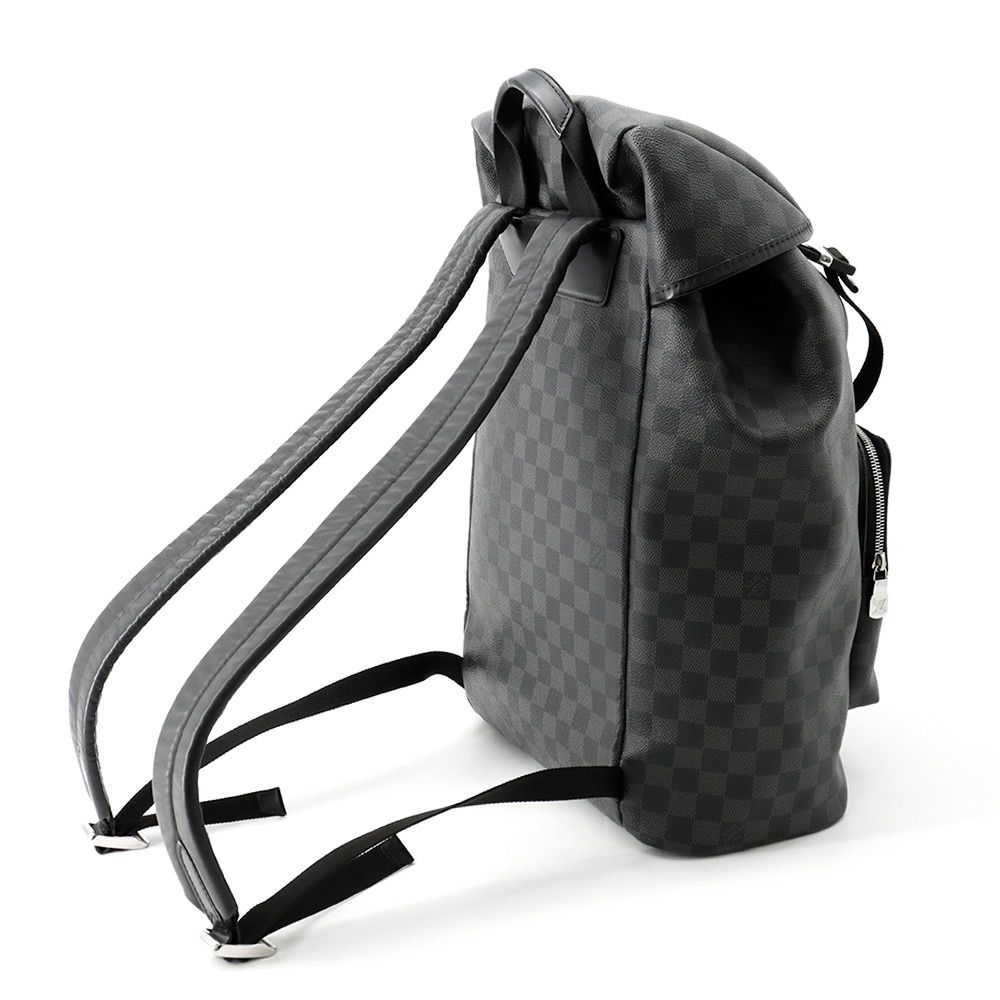 Louis Vuitton Backpack Damier Graphite Zack Black — view 2
