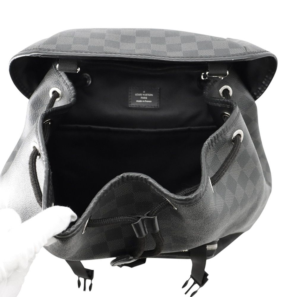 Louis Vuitton Backpack Damier Graphite Zack Black — view 5