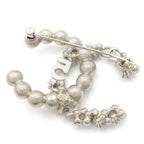 Chanel Brooch CC Logo Silver Clear — view 2