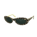 Chanel Sunglasses Dark Gray Ivory Black Vintage CC Logo Eyewear