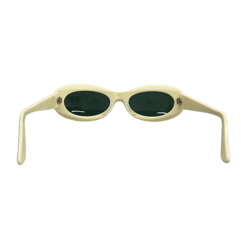Chanel Sunglasses Dark Gray Ivory Black Vintage CC Logo Eyewear — view 3