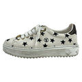 Louis Vuitton Sneakers 35.5 Time Out Line Star Print White Black Brown Monogram