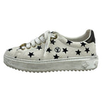 Louis Vuitton Sneakers 35.5 Time Out Line Star Print White Black Brown Monogram