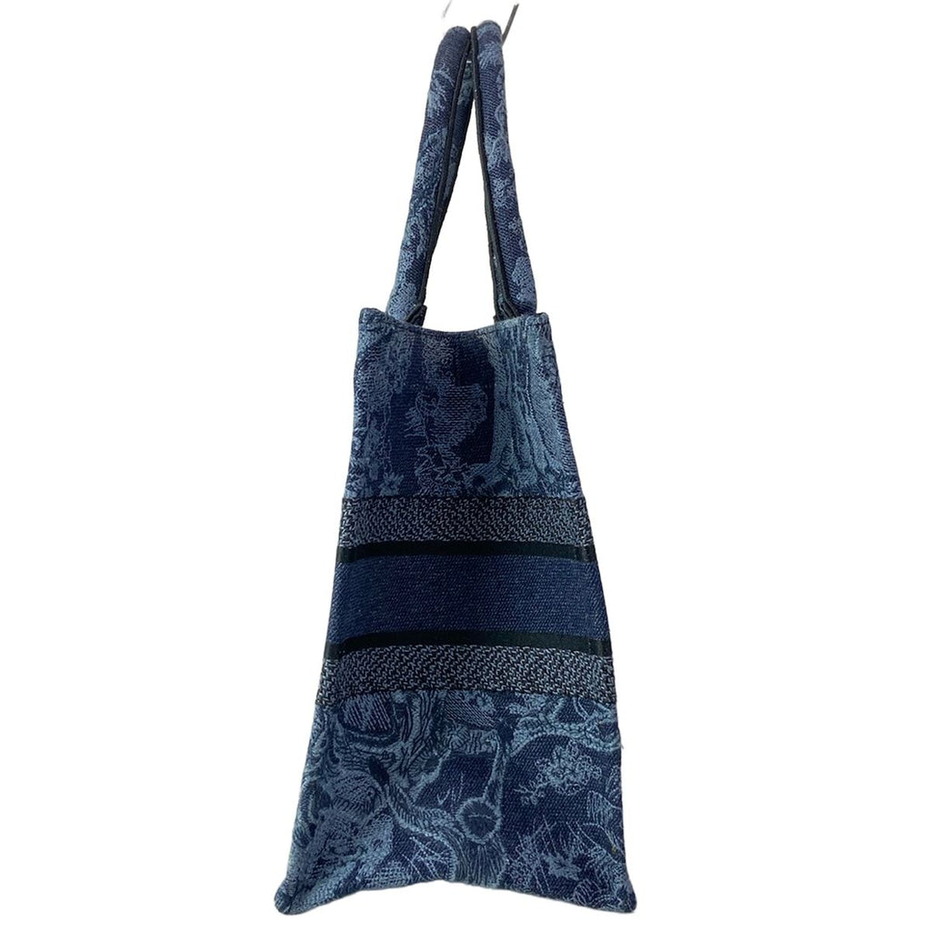 Dior Tote Book Vintage Small Navy Black Blue Gray — view 2
