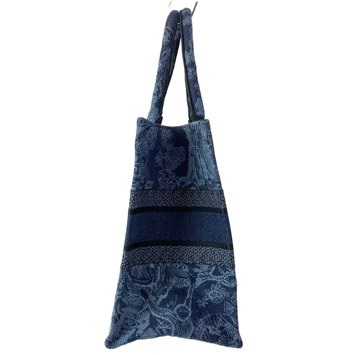 Dior Tote Book Vintage Small Navy Black Blue Gray — view 2