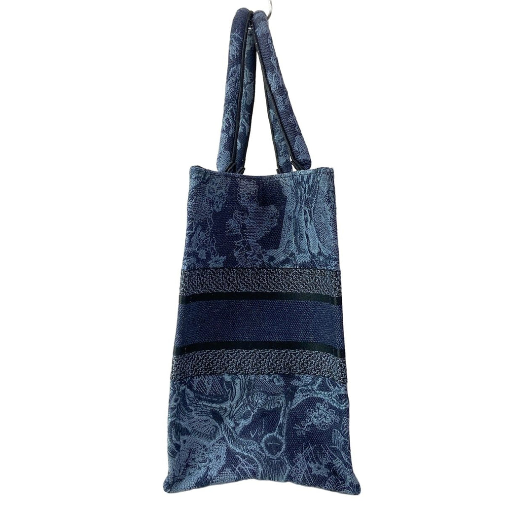 Dior Tote Book Vintage Small Navy Black Blue Gray — view 4