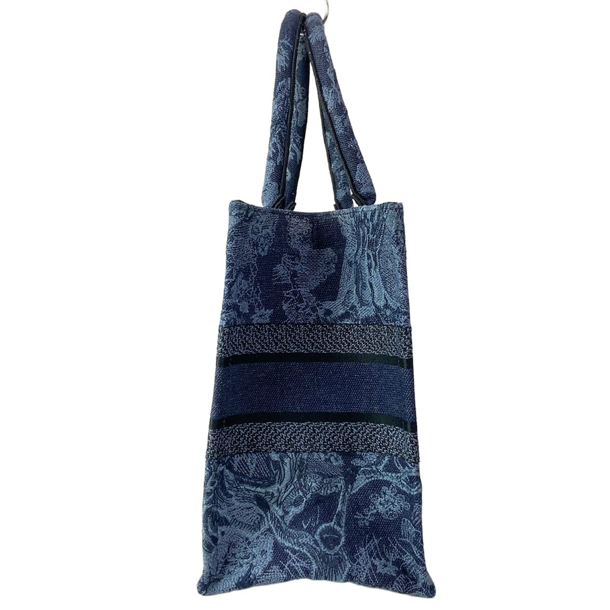 Dior Tote Book Vintage Small Navy Black Blue Gray — view 4