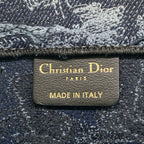 Dior Tote Book Vintage Small Navy Black Blue Gray — view 9