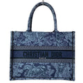 Dior Tote Book Vintage Small Navy Black Blue Gray