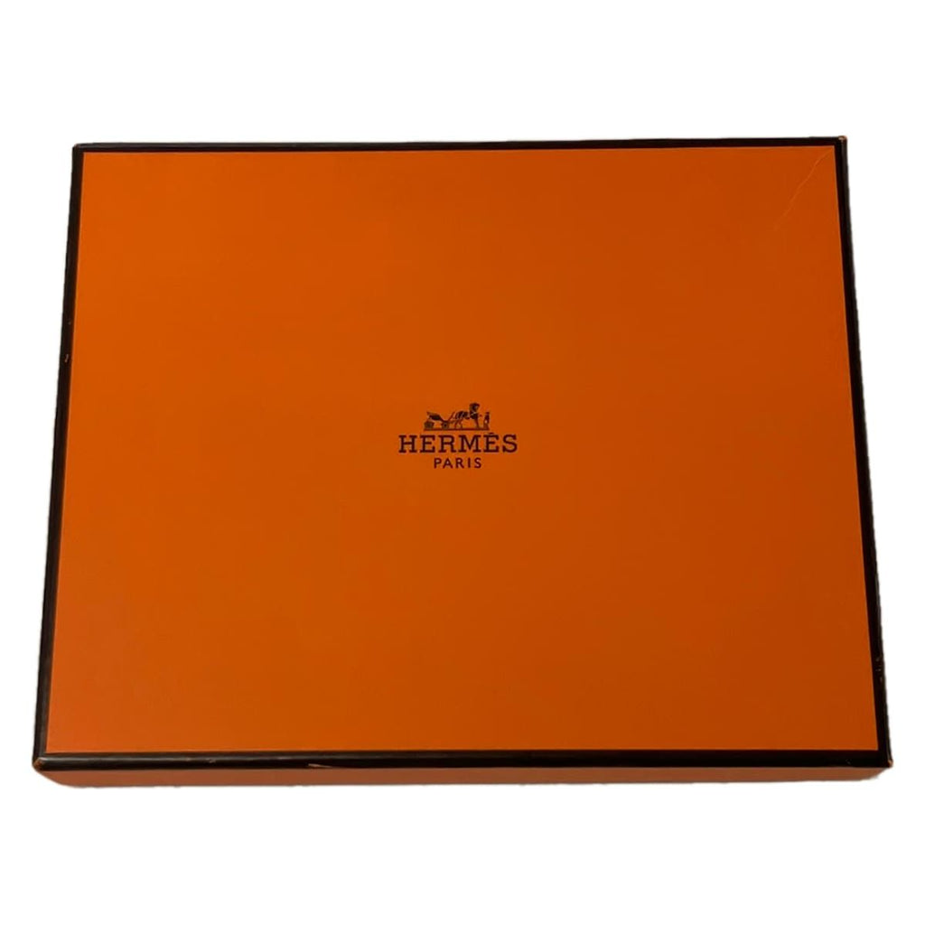 Hermes Scarf Pointie Ivory Orange Multi Caleche Elastique Silk — view 6