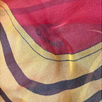 Hermes Scarf Carre 140 Orange Red Multi Sheath Silk — view 2