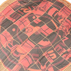 Hermes Scarf Carre 140 Orange Red Multi Sheath Silk