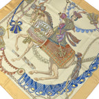 Hermes Scarf Carre 90 Yellow Multi le Timbalier Tipani Performer
