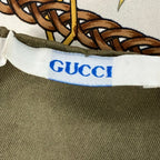 Gucci Scarf Khaki Ivory Multi Bird — view 2