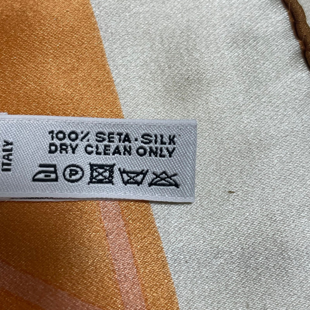 Louis Vuitton Damier Scarf Silk 100% Orange — view 5
