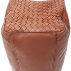 Bottega Veneta Brera Brown Trim Intrecciato Leather Messenger — view 7