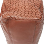Bottega Veneta Brera Brown Trim Intrecciato Leather Messenger — view 8