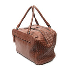 Bottega Veneta Brera Brown Trim Intrecciato Leather Messenger — view 2