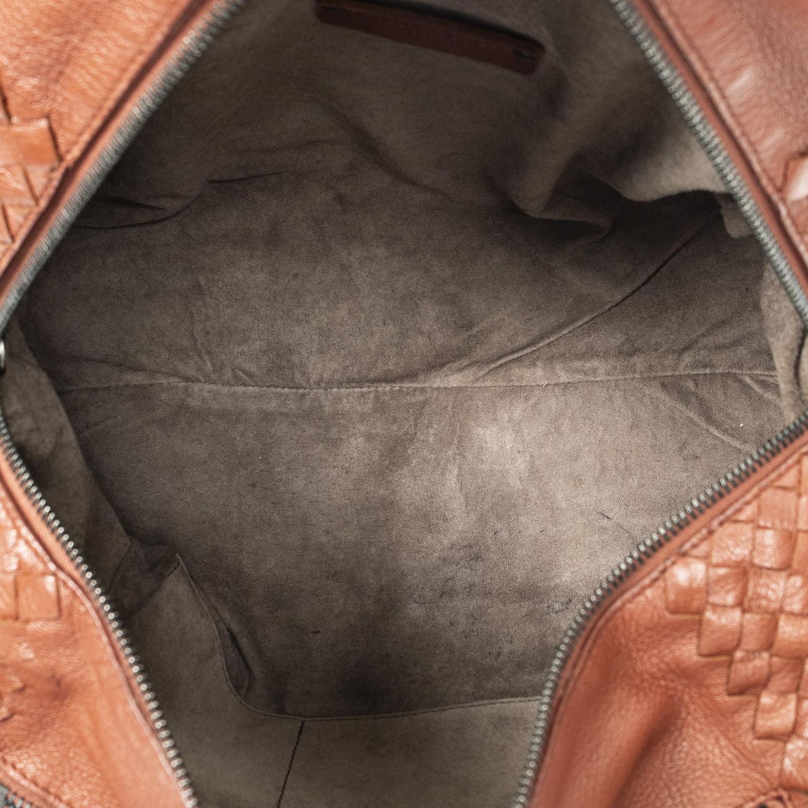 Bottega Veneta Brera Brown Trim Intrecciato Leather Messenger — view 9